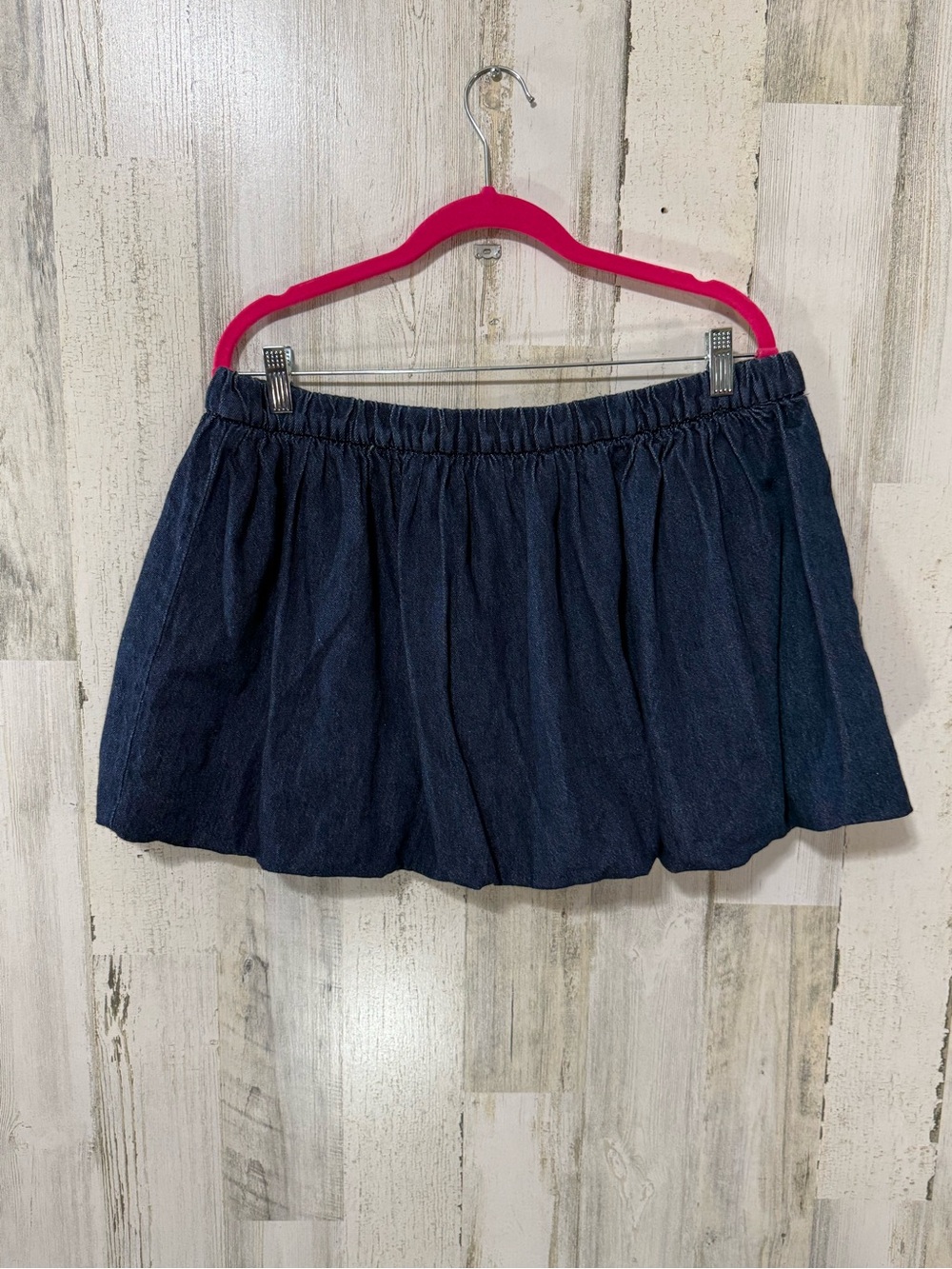 Blue Denim Bubble MINI Skirt - Picture 8 of 9